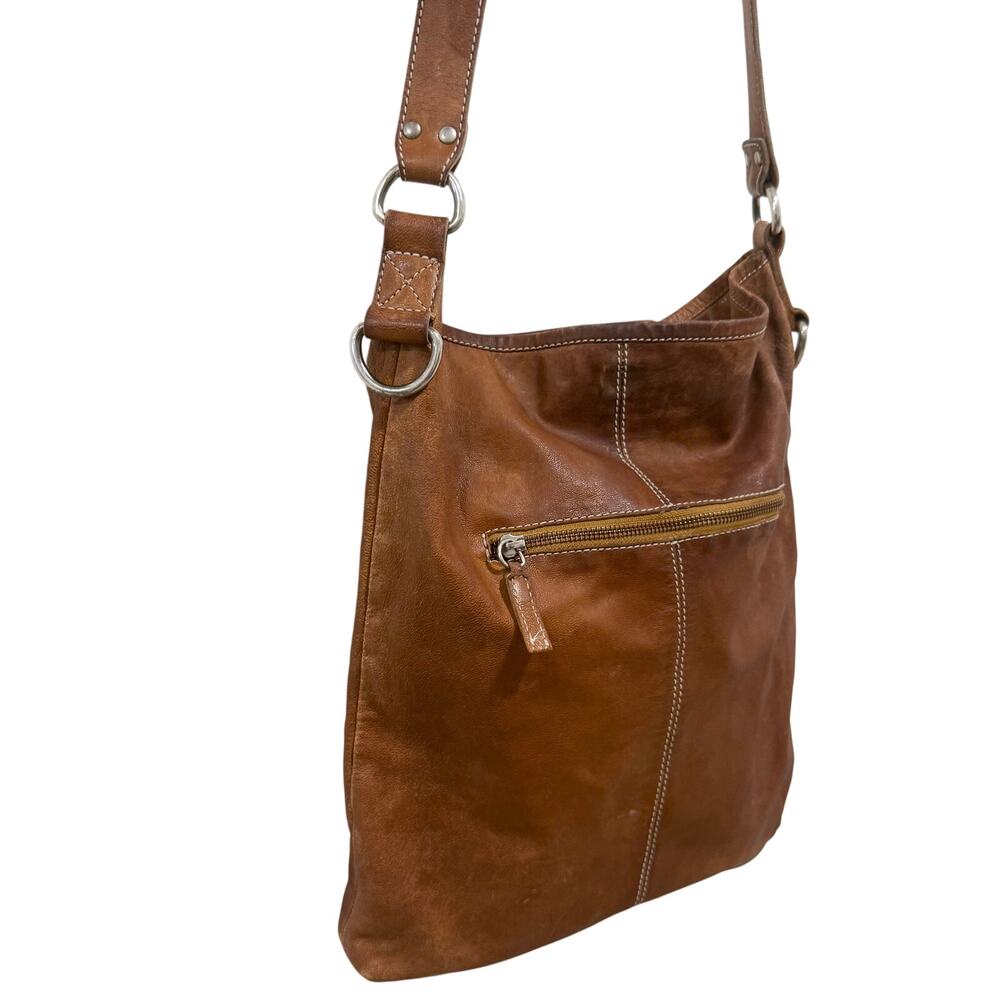 Country‎ Road Brown Australian Leather Slouchy Bag Adjustable Strap 14.5" x 12"